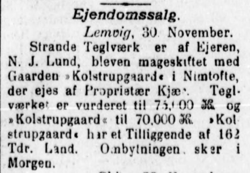 Meddelelse om Mageskifte